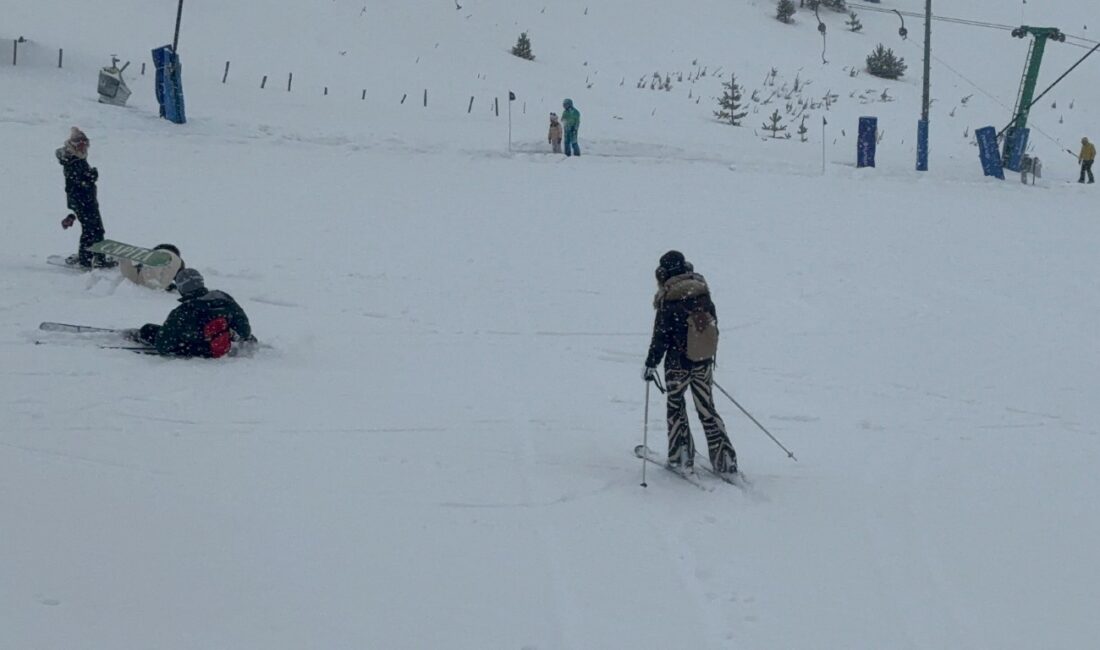 Bolu’daki Kartalkaya Kayak Merkezi’nde