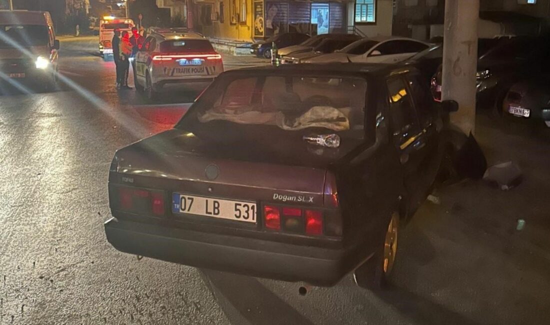 Manavgat ilçesinde kontrolden çıkarak