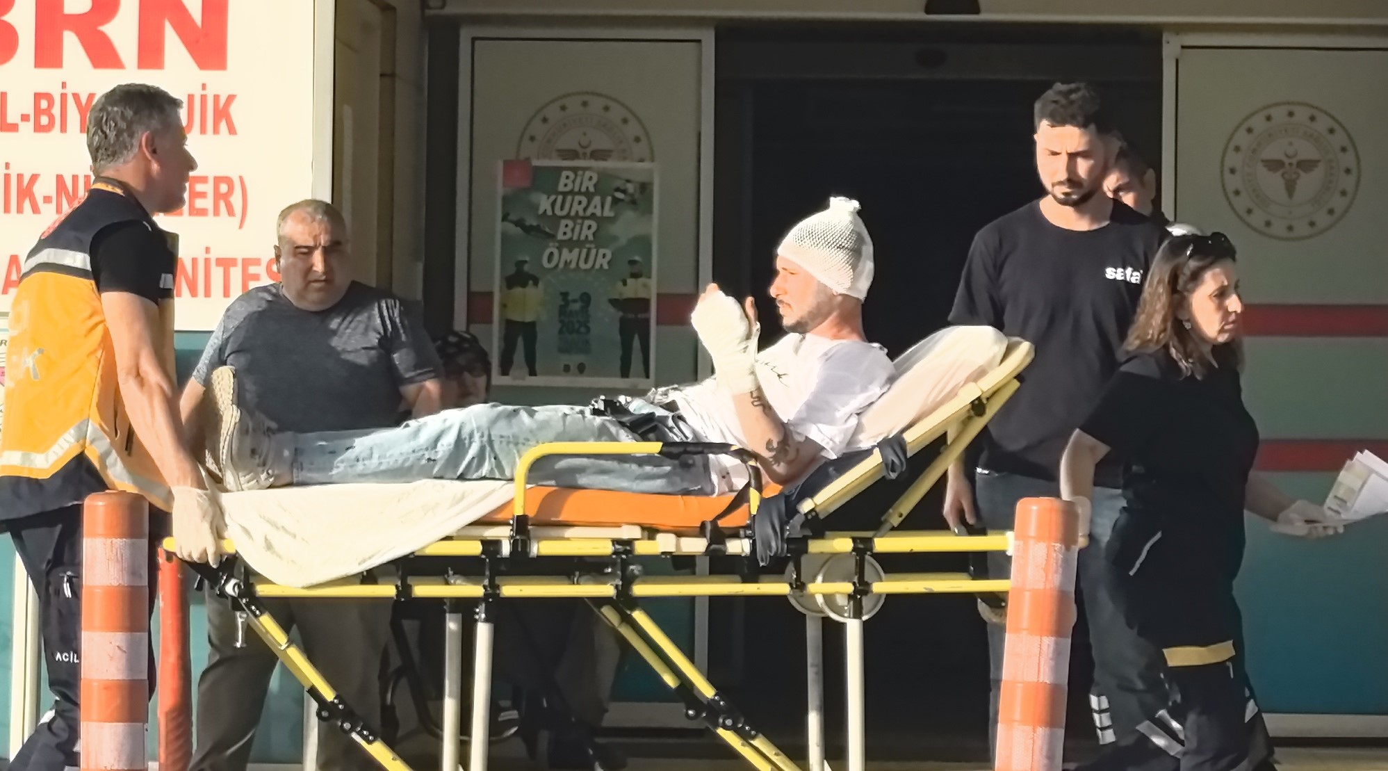 İnegöl’de bıçaklı kavga: 1 yaralı