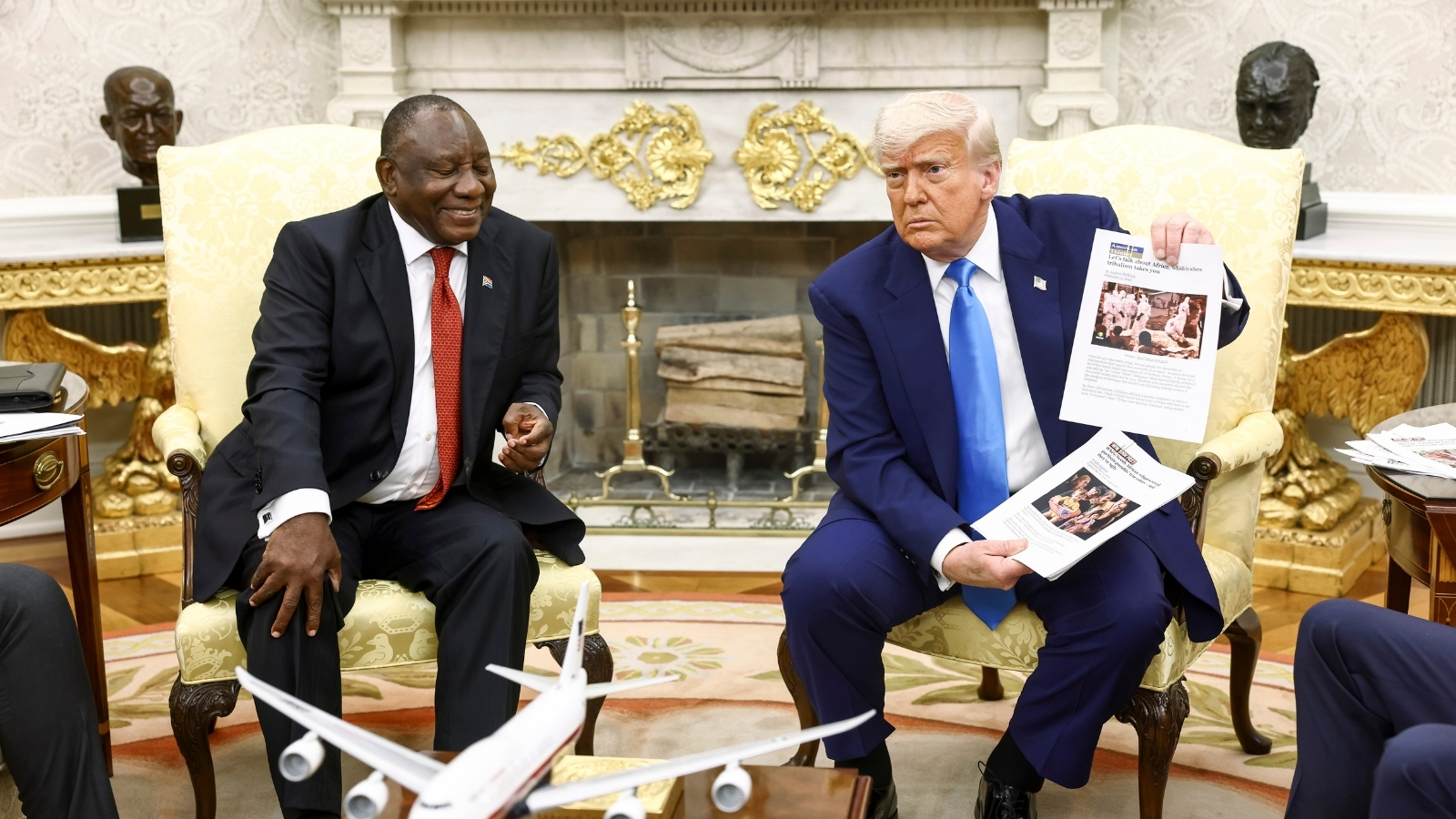 Trump, Güney Afrika Devlet Başkanı Ramaphosa ile görüştü