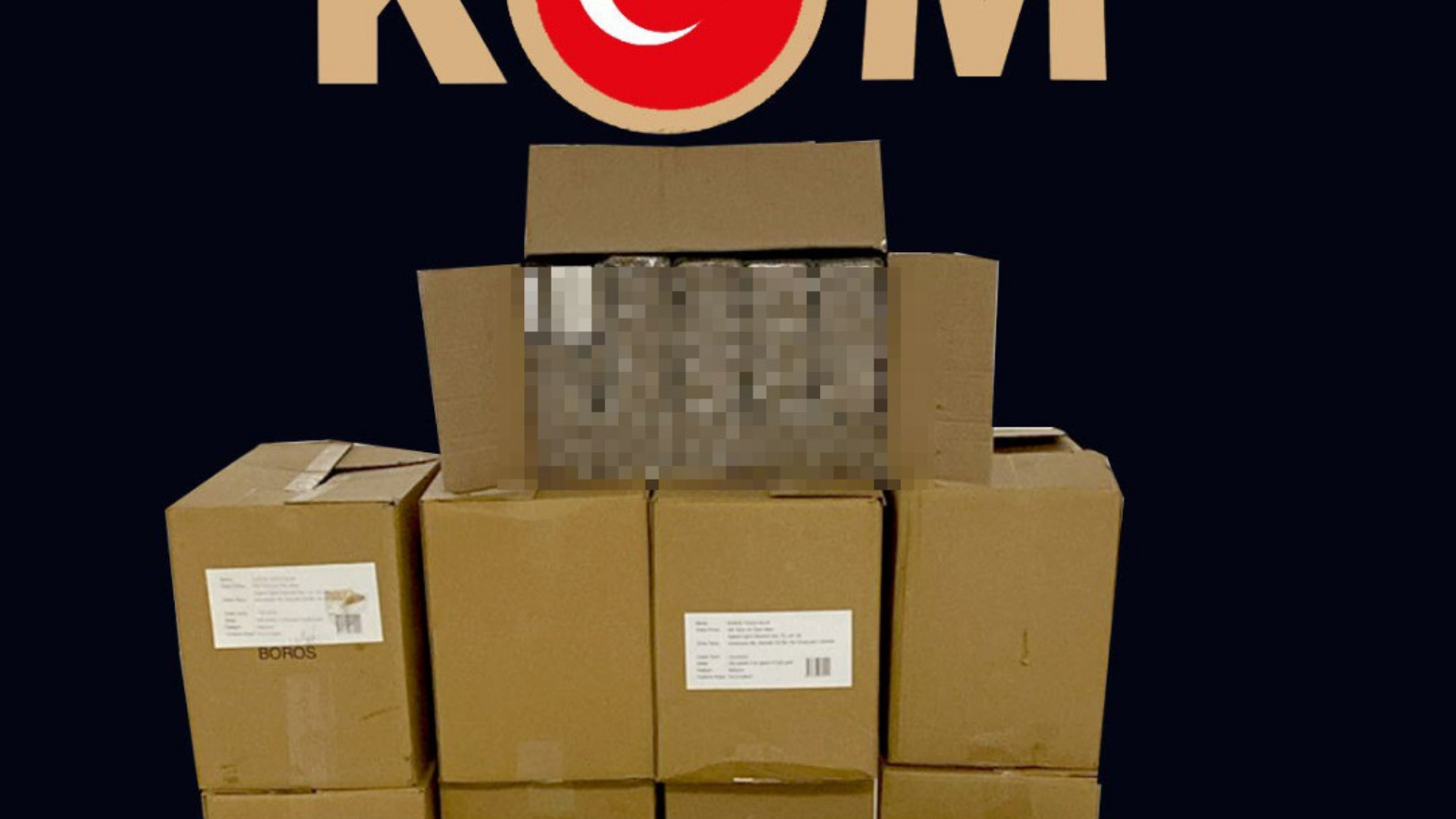 Kocaeli’de 150 bin adet doldurulmuş makaron ele geçirildi